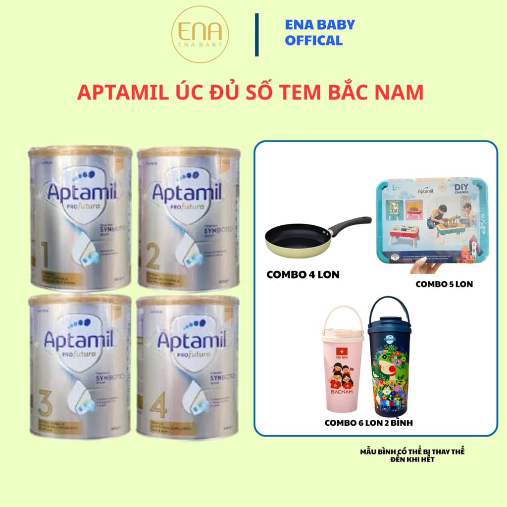 Sữa Aptamil Úc hàng chính hãng nội địa Úc 1-2-3-4 800/900gr - Bee House Hà Nội