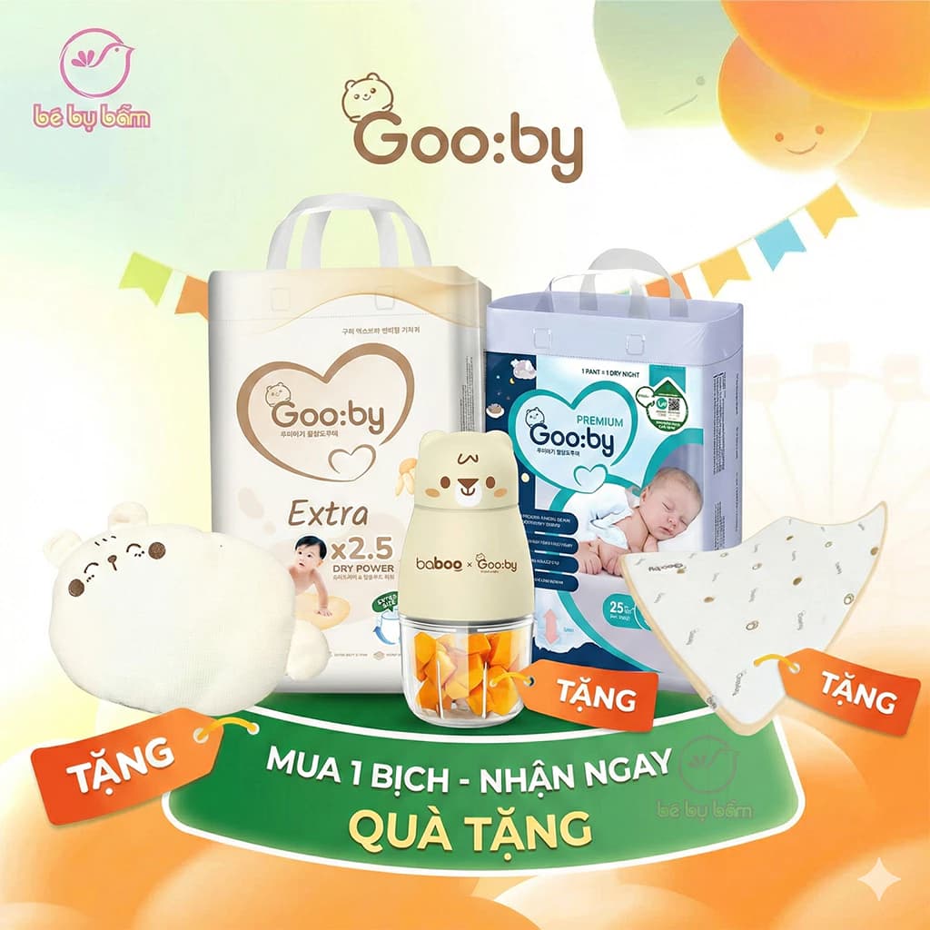  [CÓ QUÀ] Tã Bỉm Gooby Extra, Gooby Premium Chính hãng – Bỉm ngày, đêm – Size NB, S, M, L, XL, XXL thumbnail 4